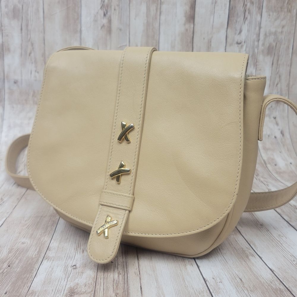 Vintage Paloma Picasso Crossbody Bag Beige Nude Color